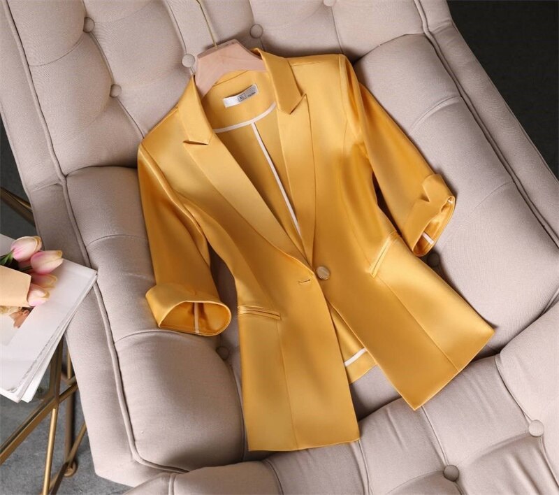 Blazer Individual Modas® Izadora - Amarelo